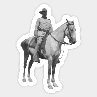 Colonel Theodore Roosevelt On Horseback - New York - 1898 Sticker